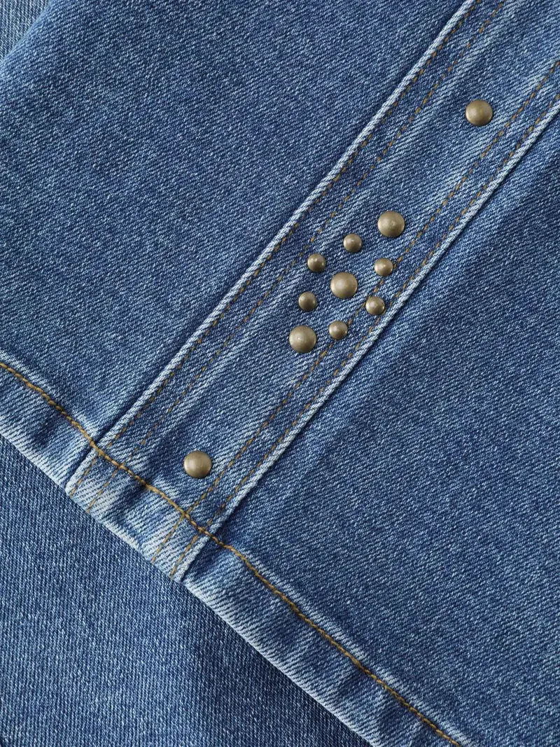 Stretchy Back Waistband Wide-Leg Jeans
