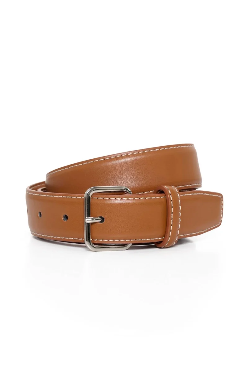 Ceinture en cuir lisse