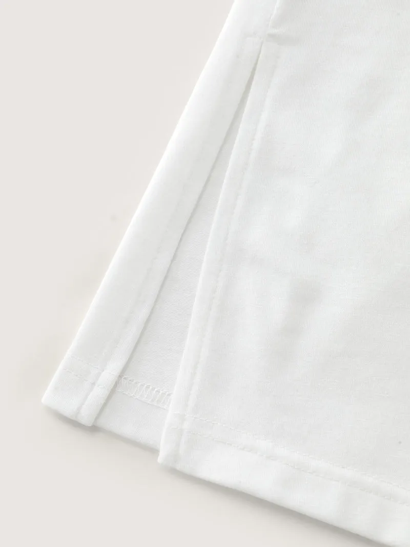 Girls Brunch Pattern Round Neck T-Shirt