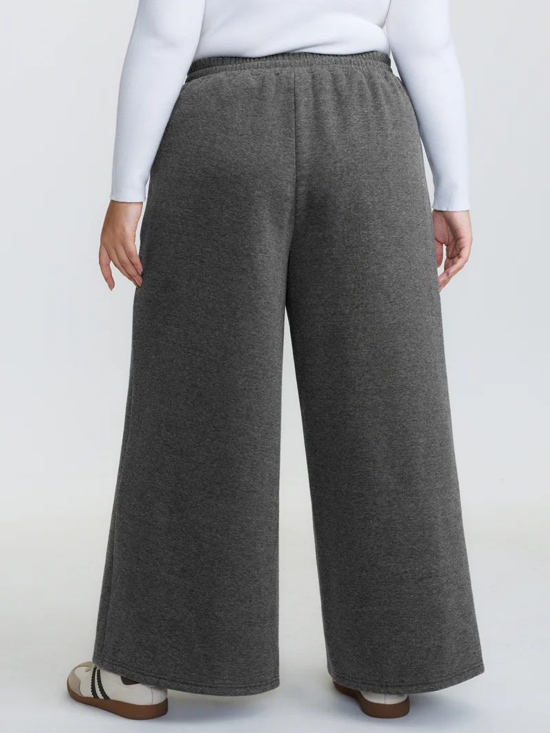 Fleece Lined Stretchy Drawstring Pants