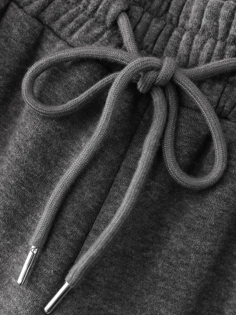 Fleece Lined Stretchy Drawstring Pants