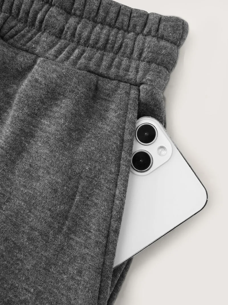 Fleece Lined Stretchy Drawstring Pants