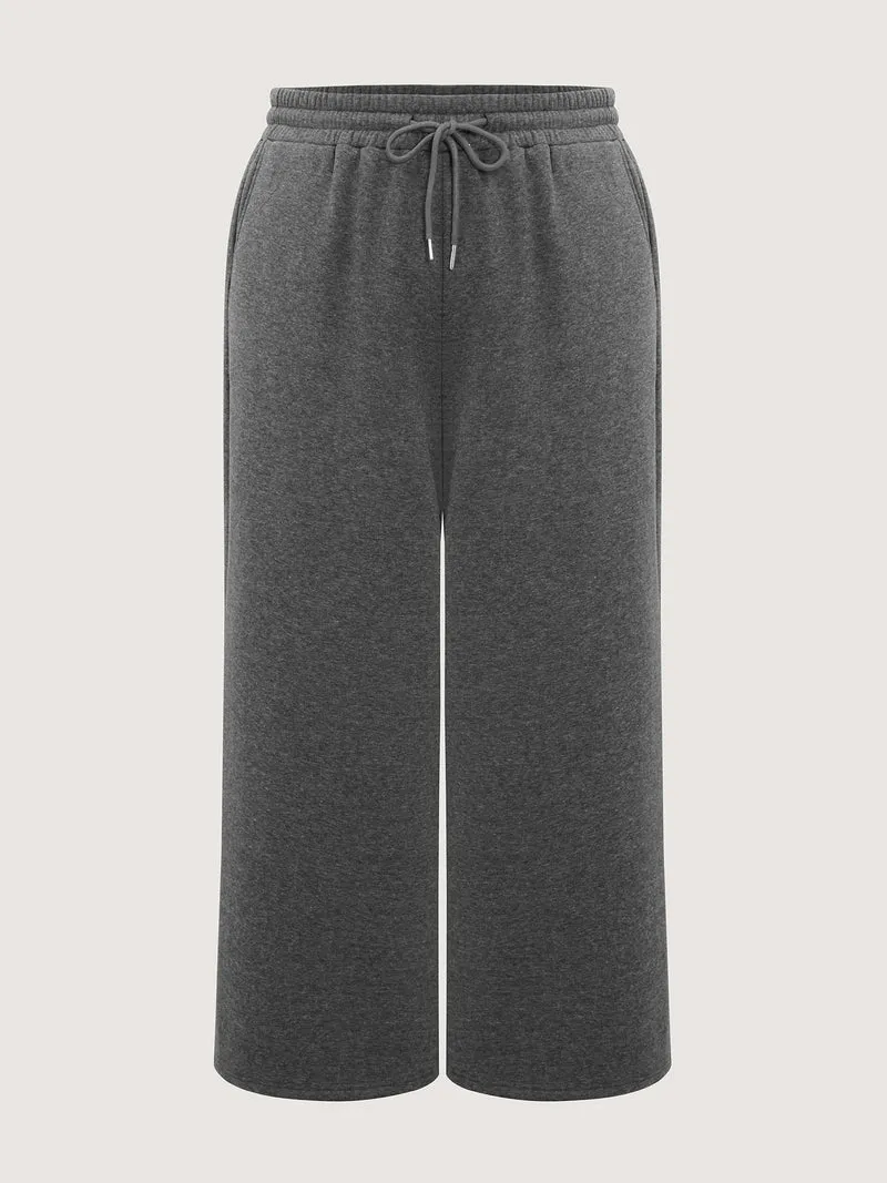 Fleece Lined Stretchy Drawstring Pants