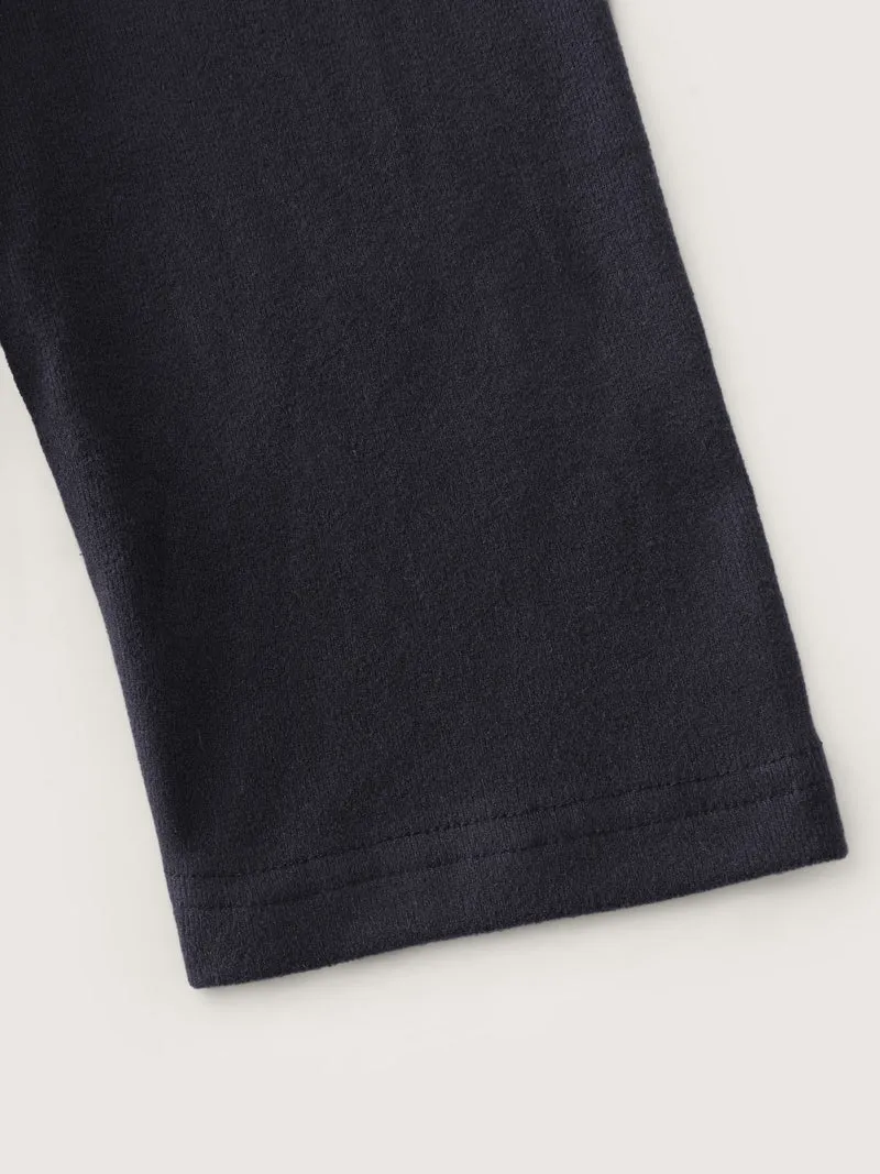 Ribbed Round Neck Cozy T-Shirt