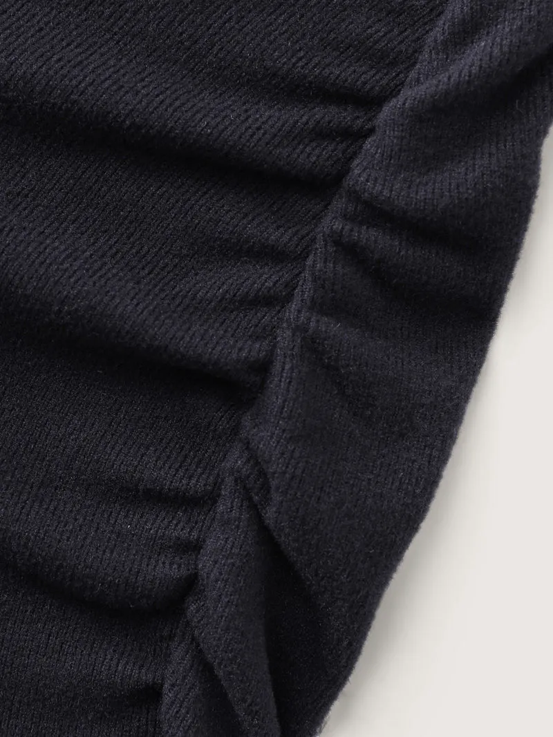 Ribbed Round Neck Cozy T-Shirt