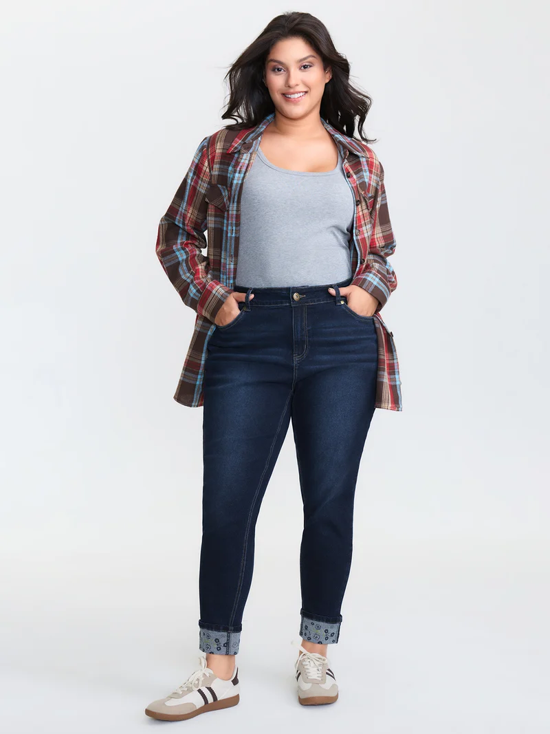 Mid Rise Skinny-Fit Jeans