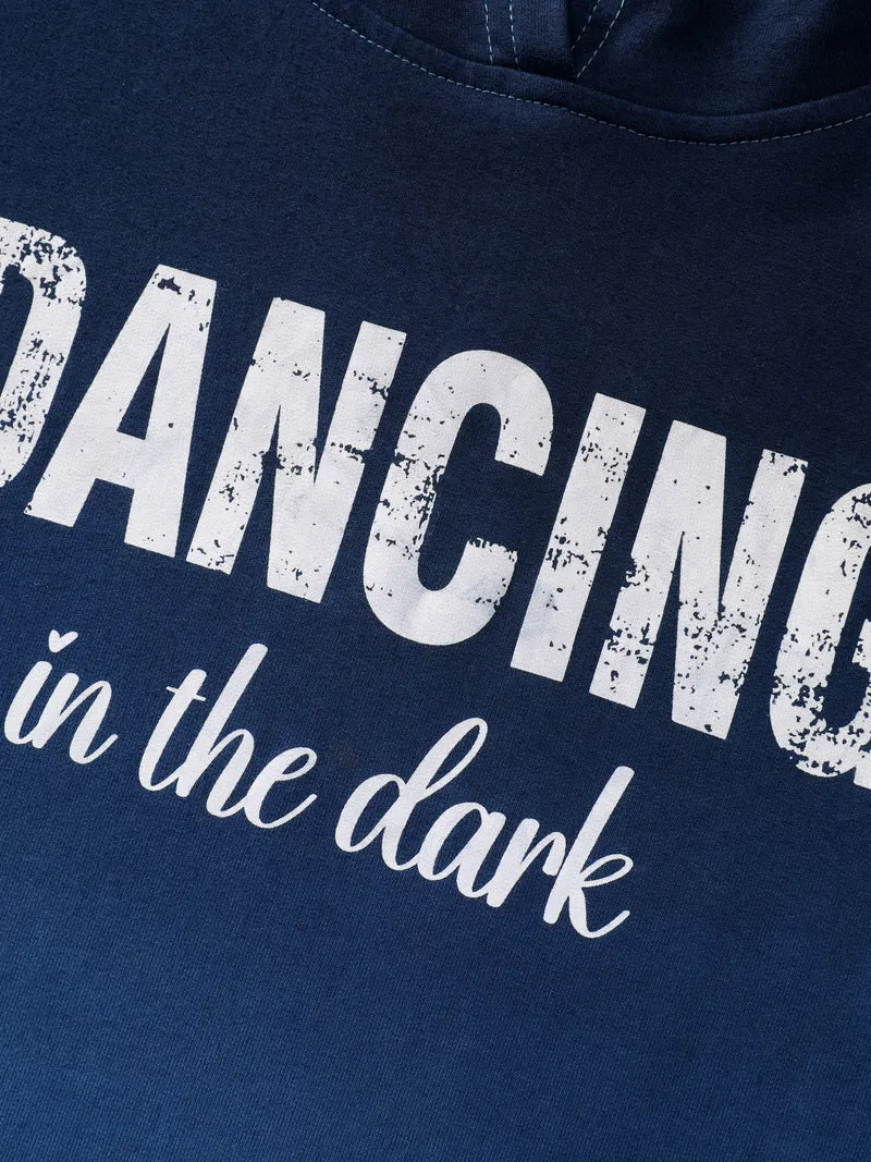 Dancing in the Dark Hooded Midi Dress
