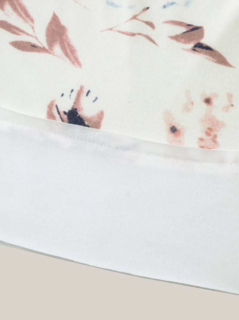 Stretchy Handmade Shirred Relaxed-Fit T-Shirt