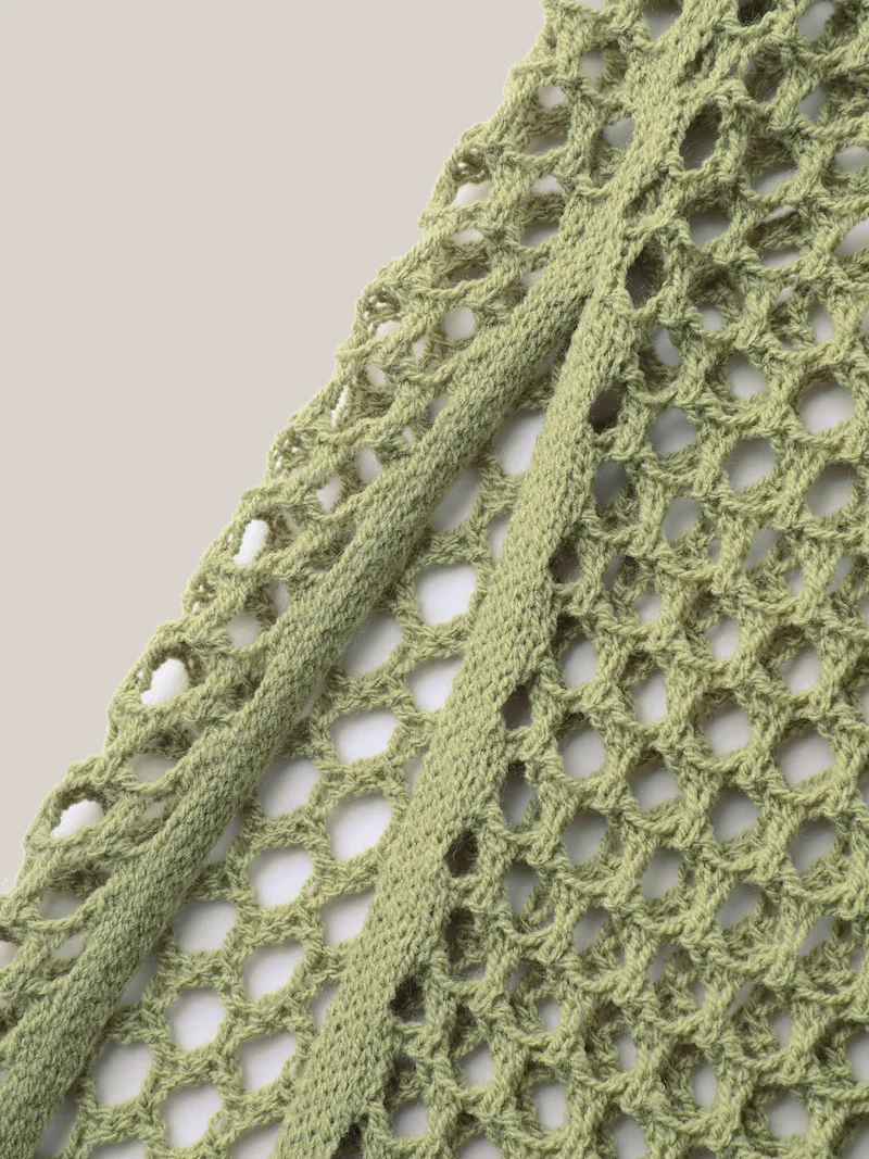 Floral Jacquard Crochet Swim Cover-Up