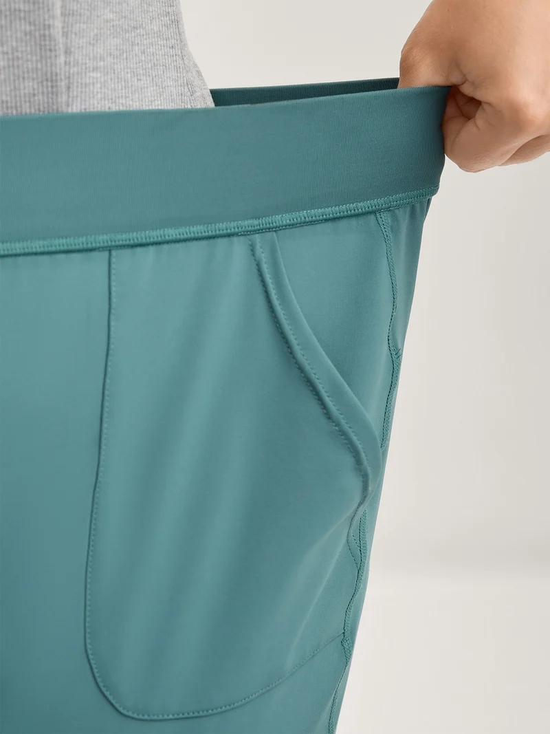 Stretchy Pull-On Straight-Leg Pants