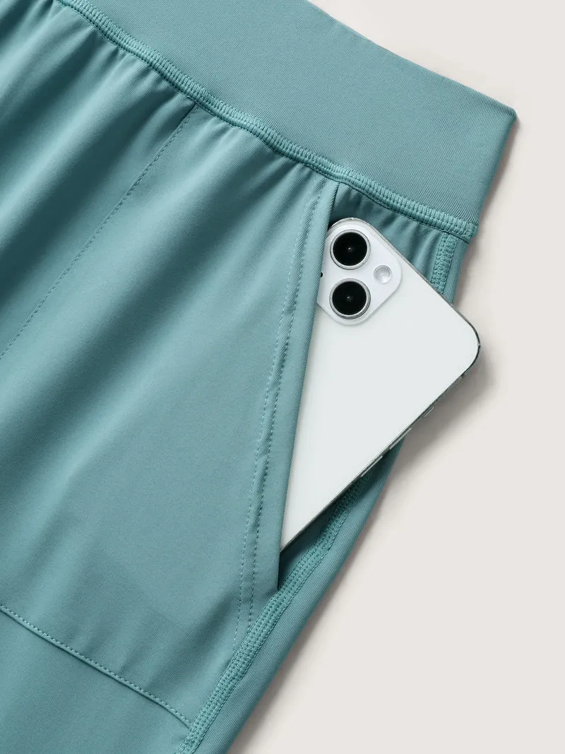 Stretchy Pull-On Straight-Leg Pants