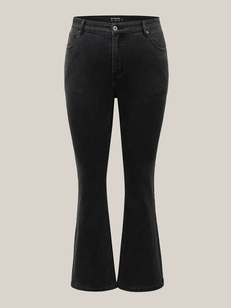 Stretchy Classic Bootcut Mid-Rise Jeans