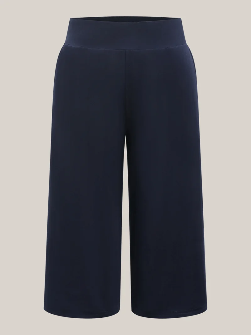 Wide Waistband Pockets Loungewear Bottoms