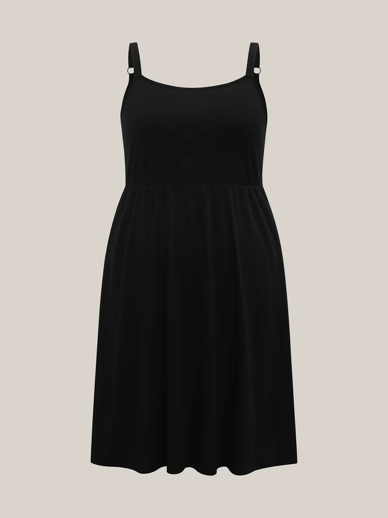 Two-Piece Knotted Pockets Midi Dress