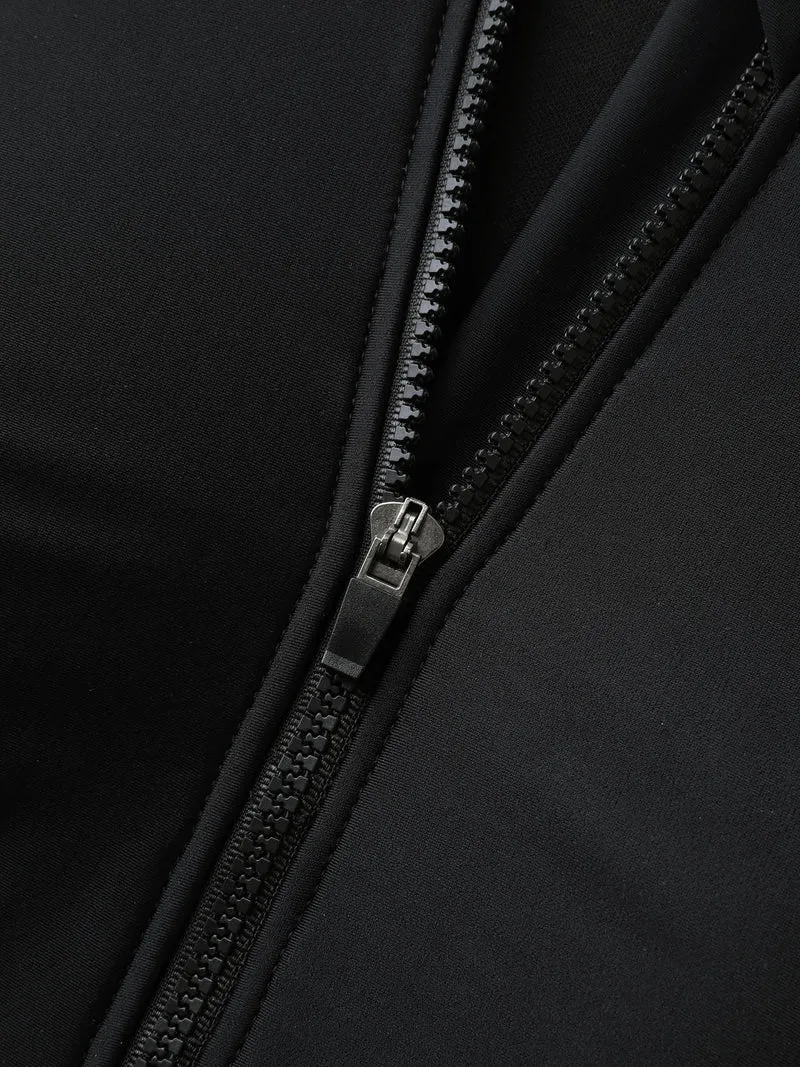 Glide Lock Zipper Pockets One-Piece Swimsuit
