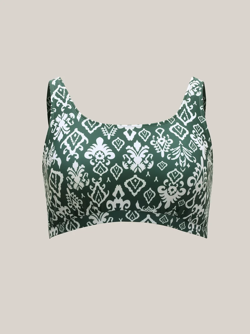 Two-Piece Boho Print Swim Top