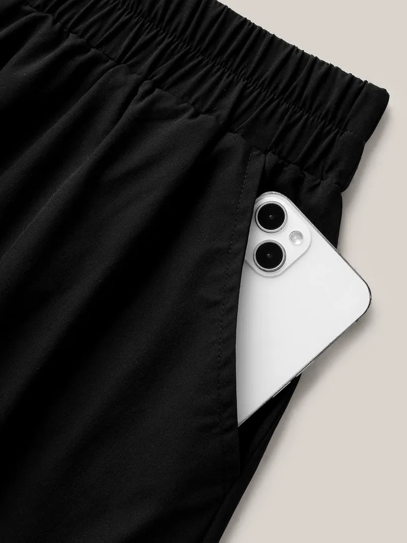 Bubble Hem Stretch Waist Midi Skirt