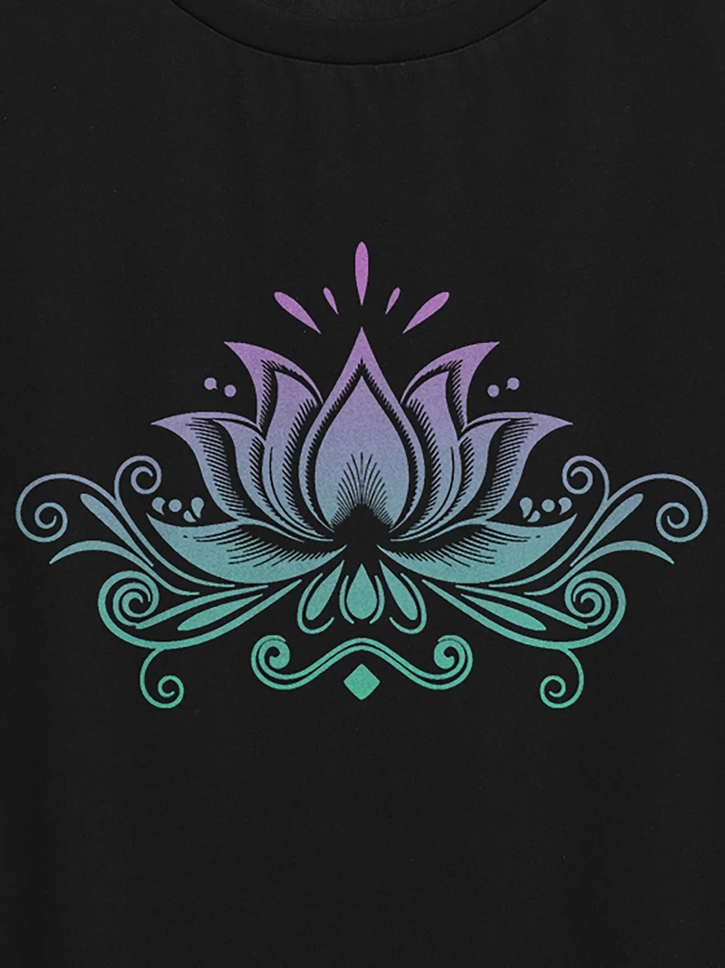 Positive Aura Round Neck T-Shirt