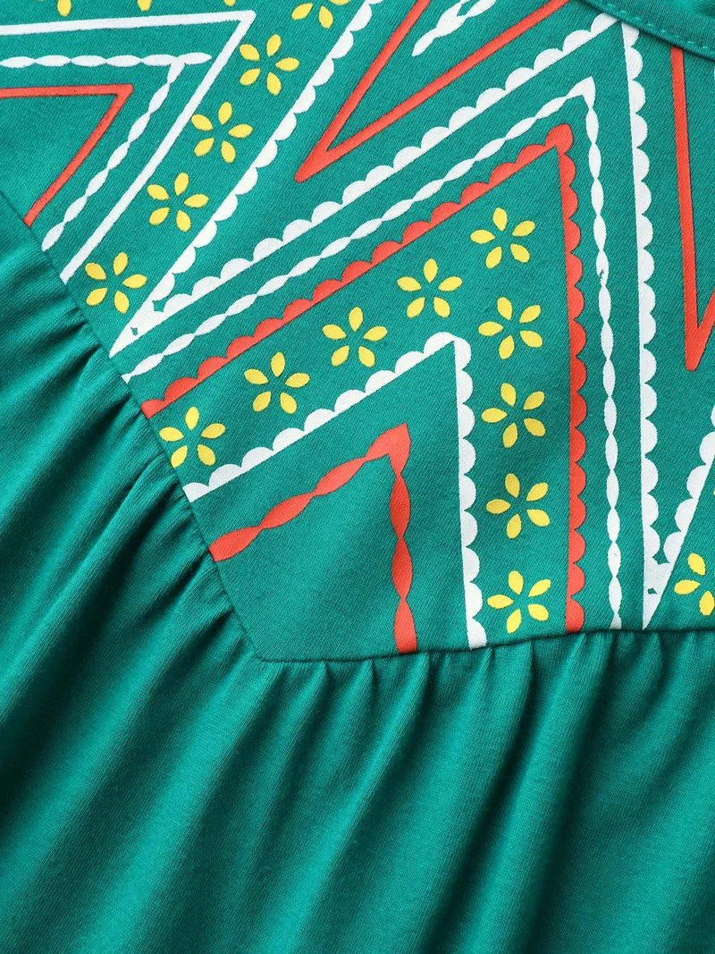 Bamboo Cotton Stretchy 3D Print Tank Top