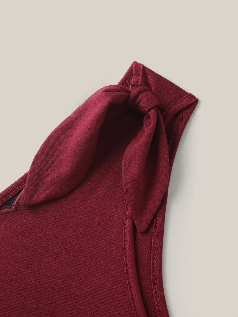 Supersoft Stretchy Scalloped Neck Tank Top