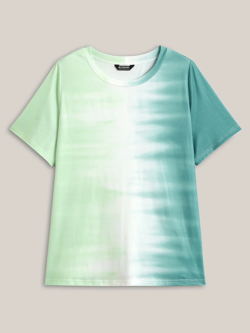 Tie-Dye Round Neck T-Shirt