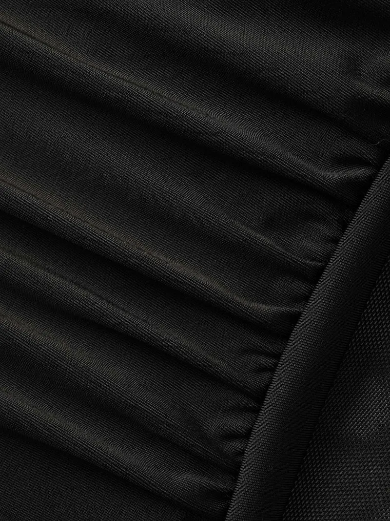 Rubber Waist Handkerchief Hem Swim Bottoms