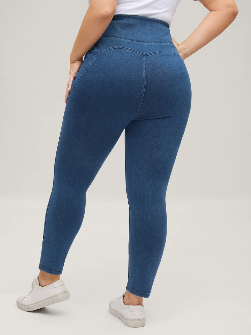 Yoga Stretchy Skinny-Fit Knit Jeans