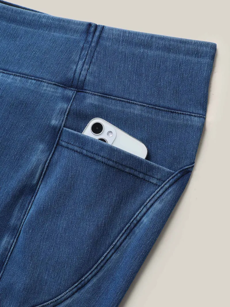 Yoga Stretchy Skinny-Fit Knit Jeans