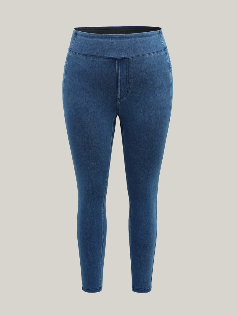 Yoga Stretchy Skinny-Fit Knit Jeans