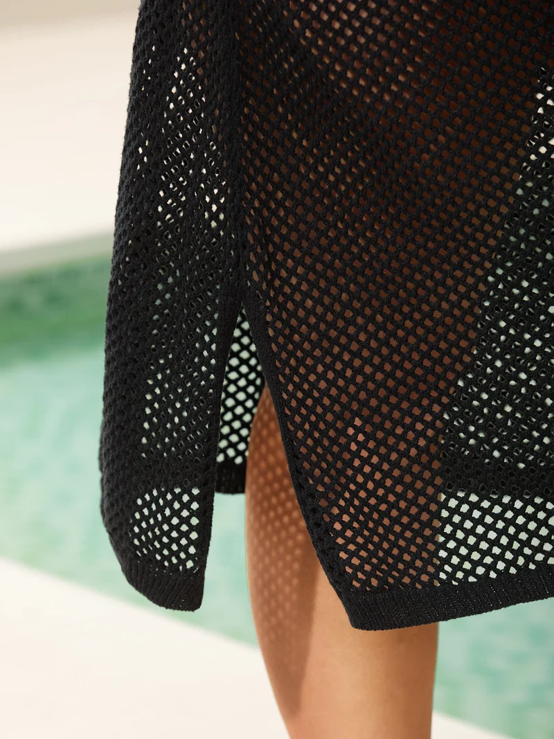 Two-Piece Cut-Out Swim Cover-Up
