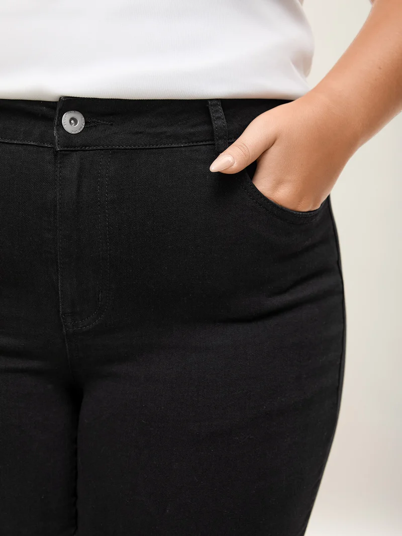 Classic Straight-Leg High-Rise Jeans