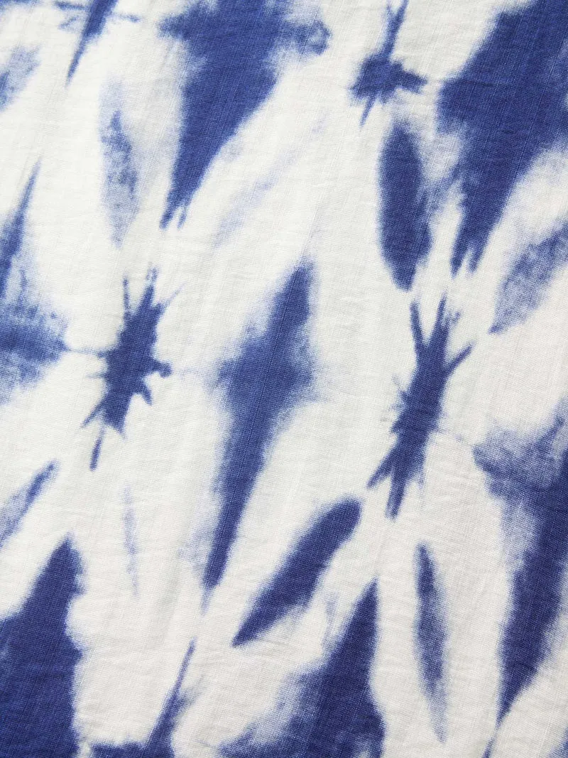 Tie Dye Front-Tie Kimono