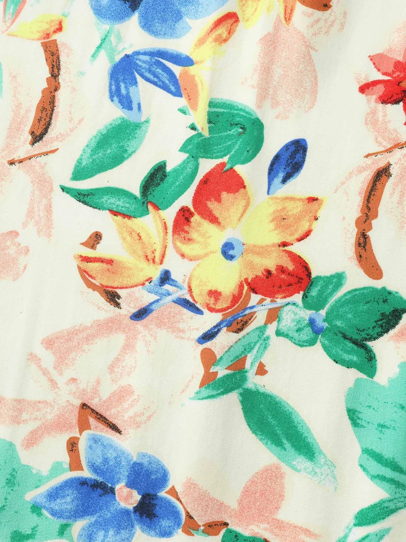 Sunkissed Florals Pockets Midi Dress