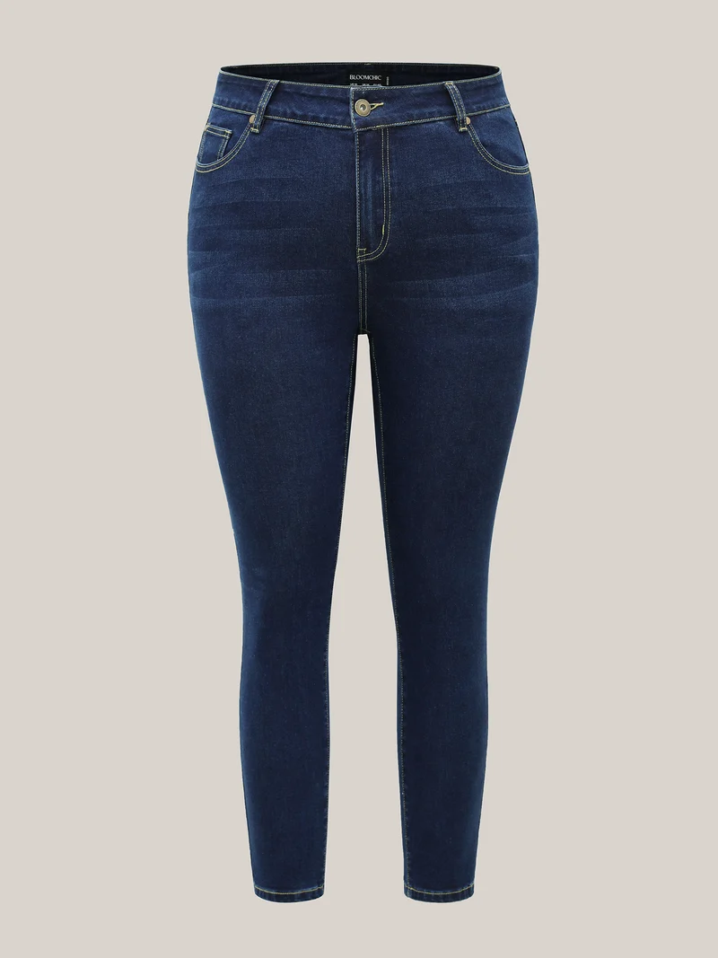 Mid Rise Skinny-Fit Classic Jeans