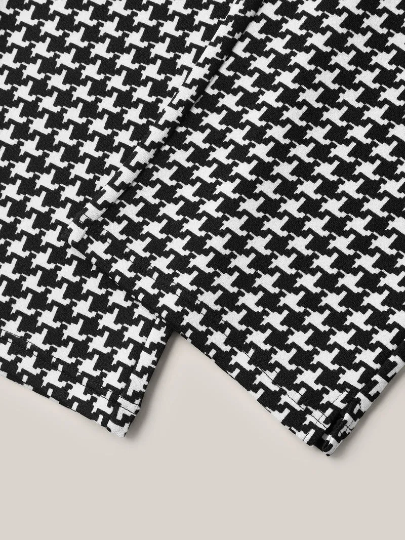 Gingham Pattern Crop Leggings
