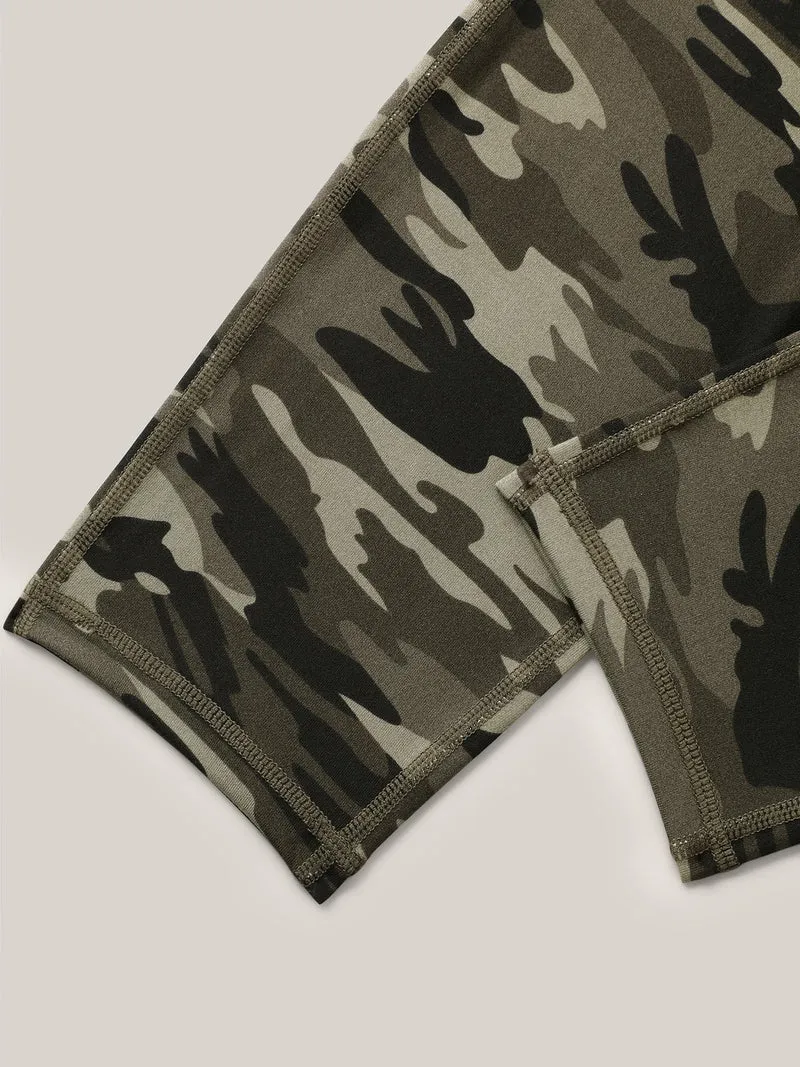 Camouflage Print Stretch Leggings