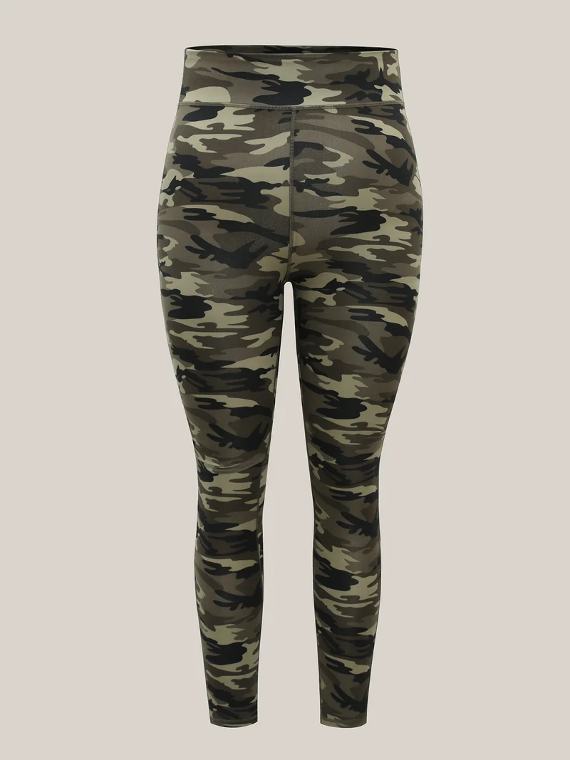 Camouflage Print Stretch Leggings