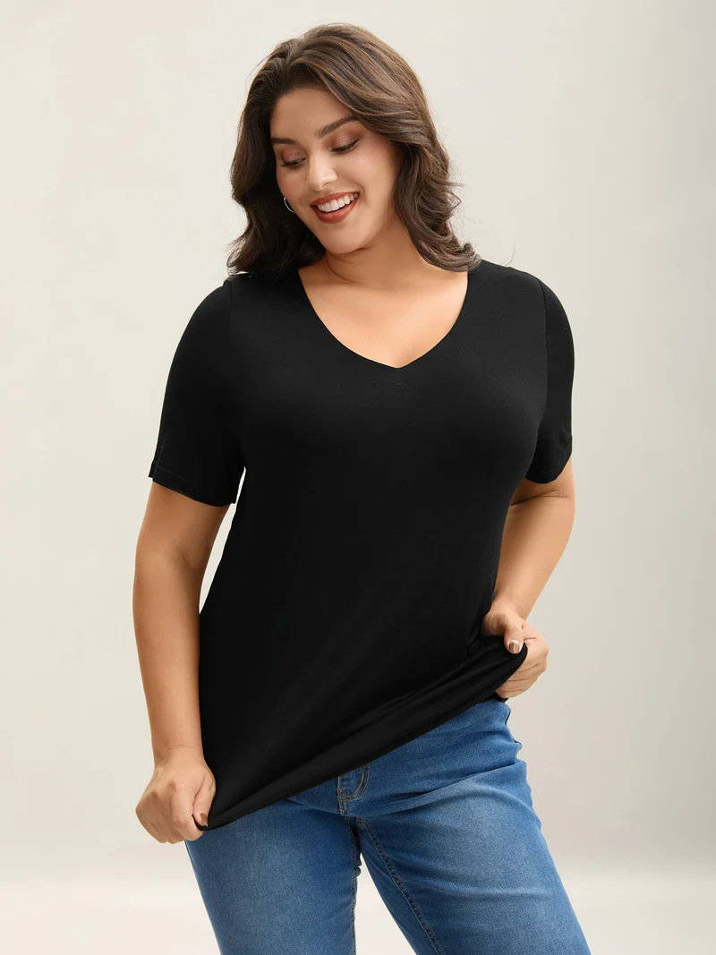 Supersoft Fitted V-Neck T-Shirt