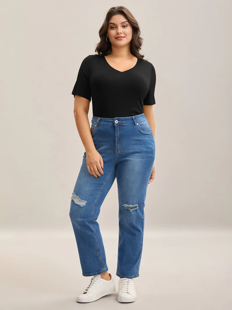 Supersoft Fitted V-Neck T-Shirt