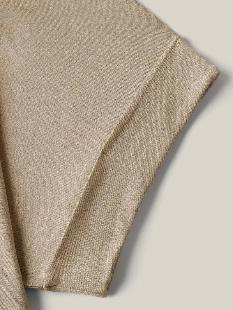 Supersoft Plain V-Neck Wrap Front T-Shirt