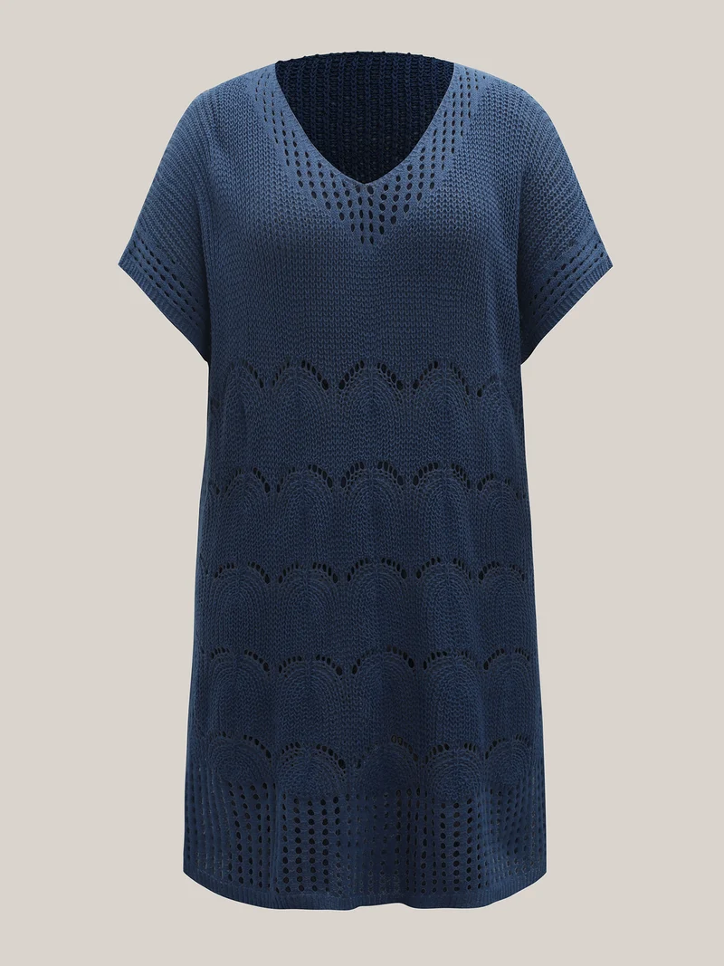 Side Slit Cut-Out Swim Cover-Up