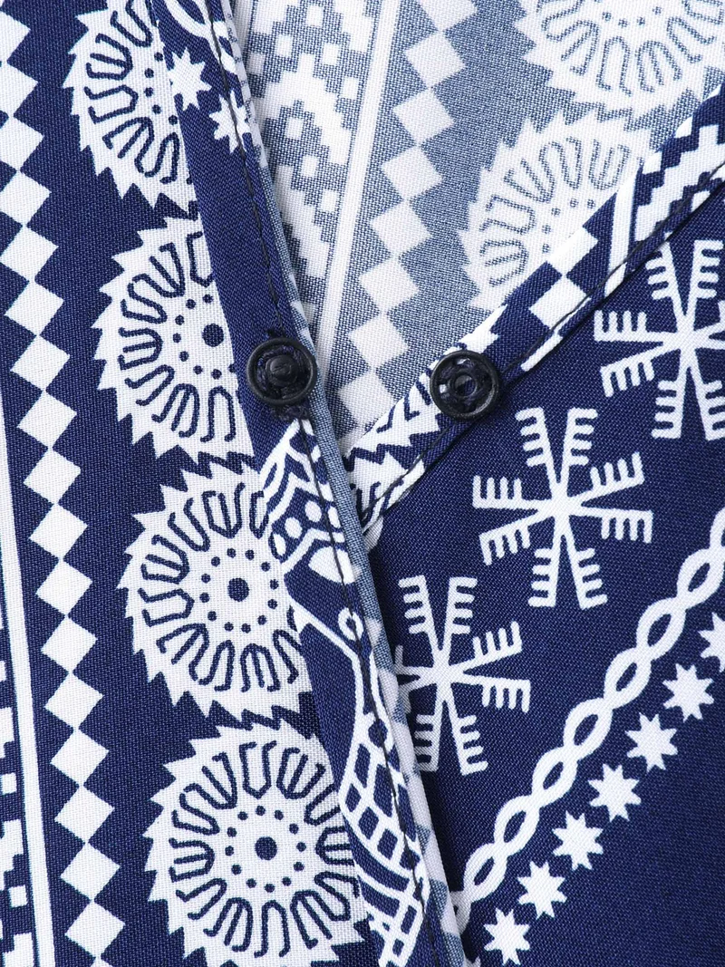 Resort Ready Print Shirred Waist Maxi Dress