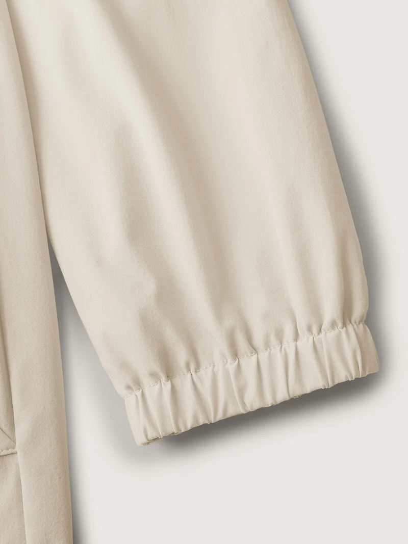 Drawstring Waist Pockets Hooded Coat