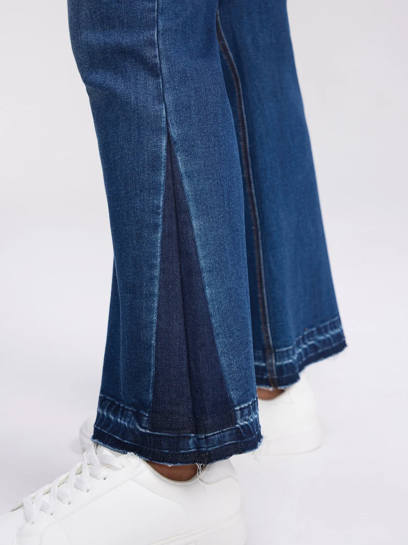 Stretchy Mid-Rise Bootcut Jeans