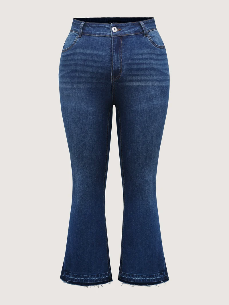 Stretchy Mid-Rise Bootcut Jeans