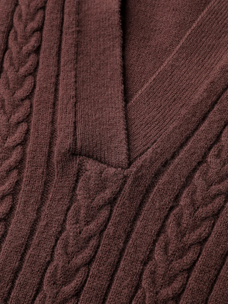 Polo Collar Textured Fitted Pullover