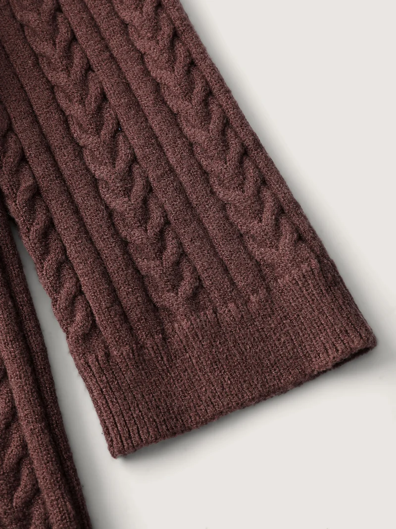 Polo Collar Textured Fitted Pullover