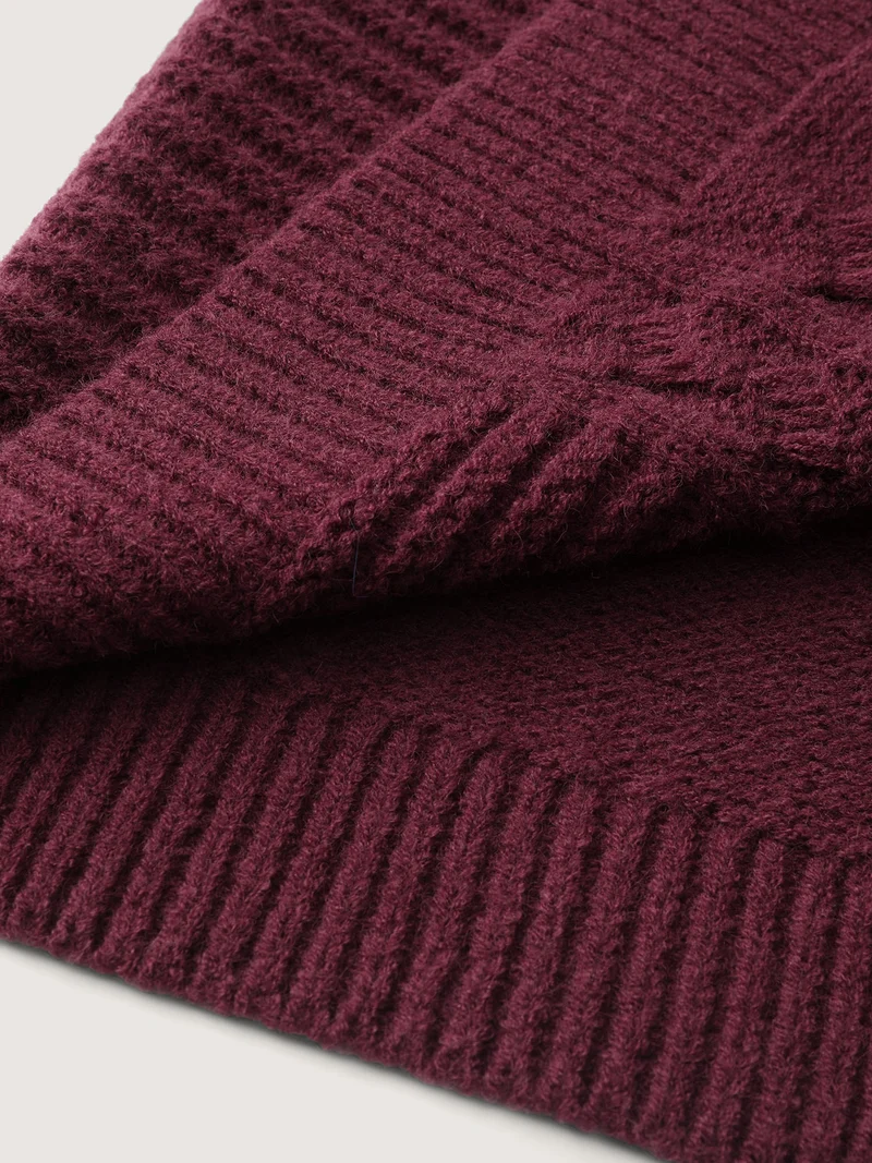 Textured Super Stretchy Pockets Knit Cardigan