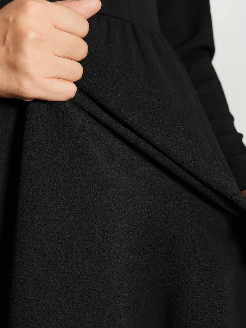 Rhinestone Stretchy Sheer Neck Midi Dress