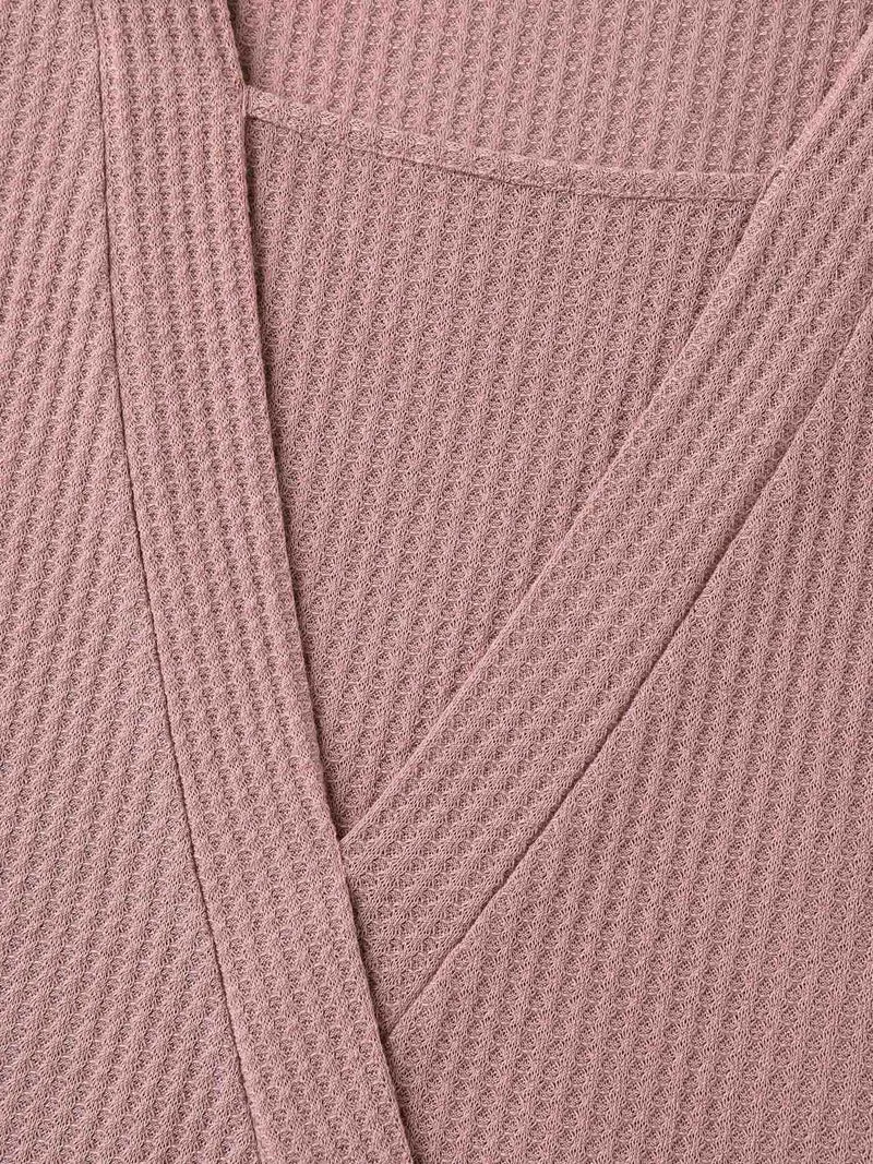 2-in-1 Wrap Textured Solid T-Shirt